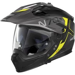 Nolan N70.2 X BUNGEE N-Com 036 Crossover Casque De Moto Matte Noir Jaune