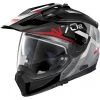 Nolan N70.2 X BUNGEE N-Com 040 Casque De Moto Crossover Chromé Rayé