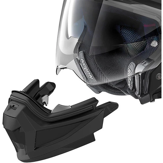 Nolan N70.2x On-Off CrossOver Casque De Moto DECURIO N-Com 030 Noir Mat Jaune – Image 8
