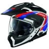 ON-OFF Nolan N70.2x Grandes Alpes N-Com 026 Crossover Casque De Moto Blanc Brillant Bleu